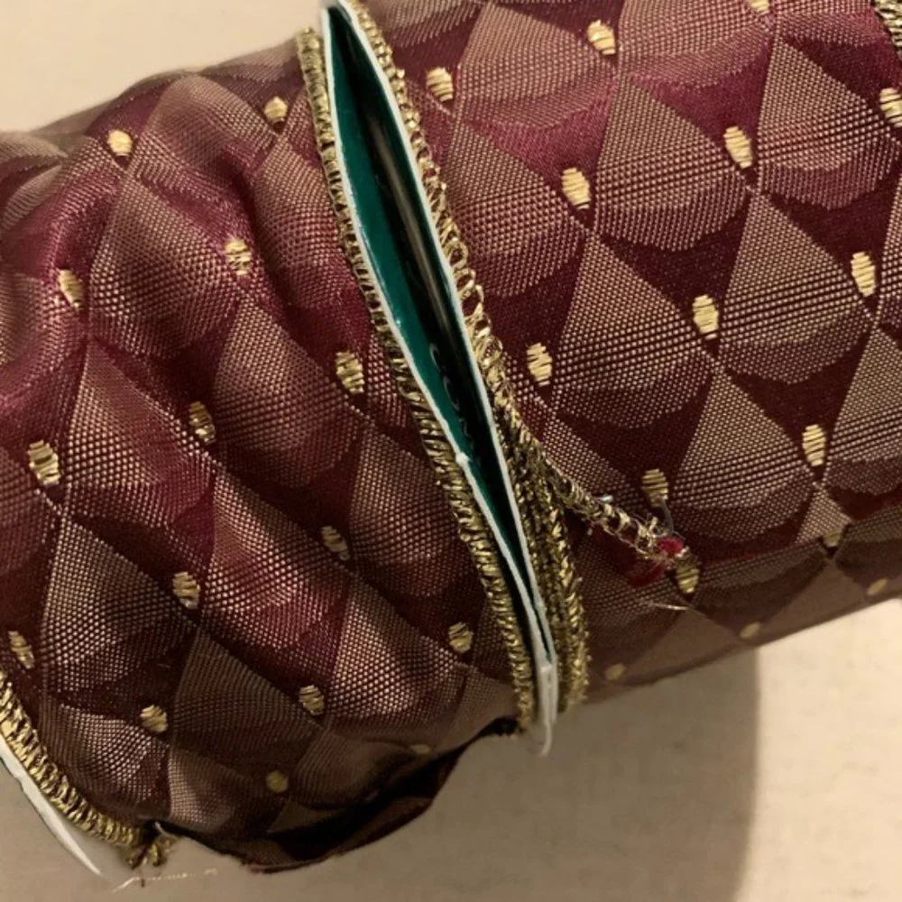 Trim A Tree | Ribbon | Burgundy Opulence Modern